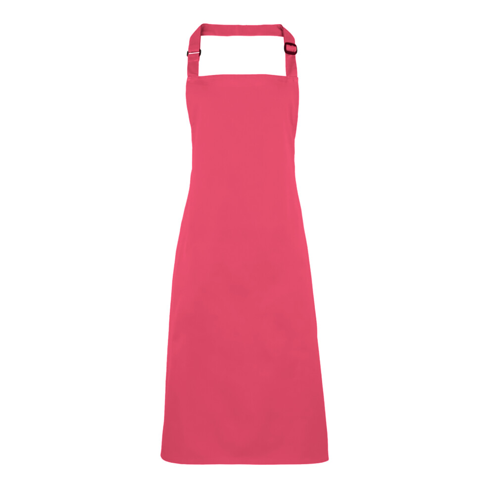 (One Size, Hot Pink) Premier Colours Bib Apron / Workwear (Pack of 2)