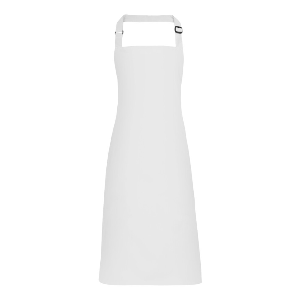 (One Size, White) Premier Colours Bib Apron / Workwear (Pack of 2)