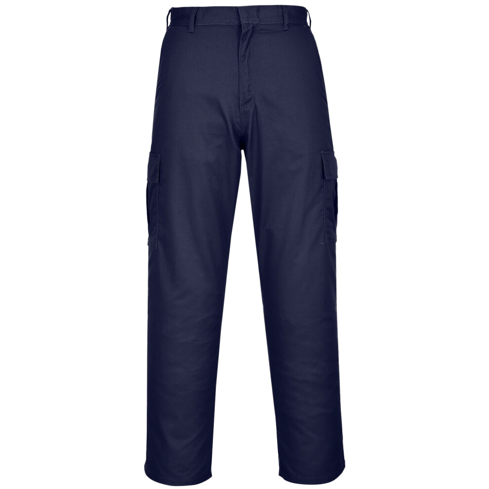 (34T, Dark Navy) Portwest Mens Combat Work Trousers (Pack of 2)