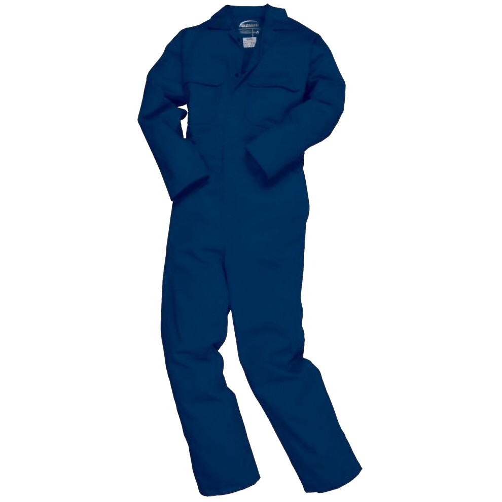 (2XL x Long, Navy) Portwest Mens Bizweld Flame Retardant Coverall / Workwear (Pack of 2)