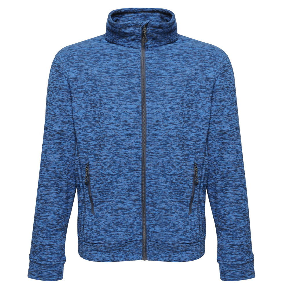 (2XL, Navy Marl) Regatta Mens Thornly Full Zip Marl Fleece Jacket