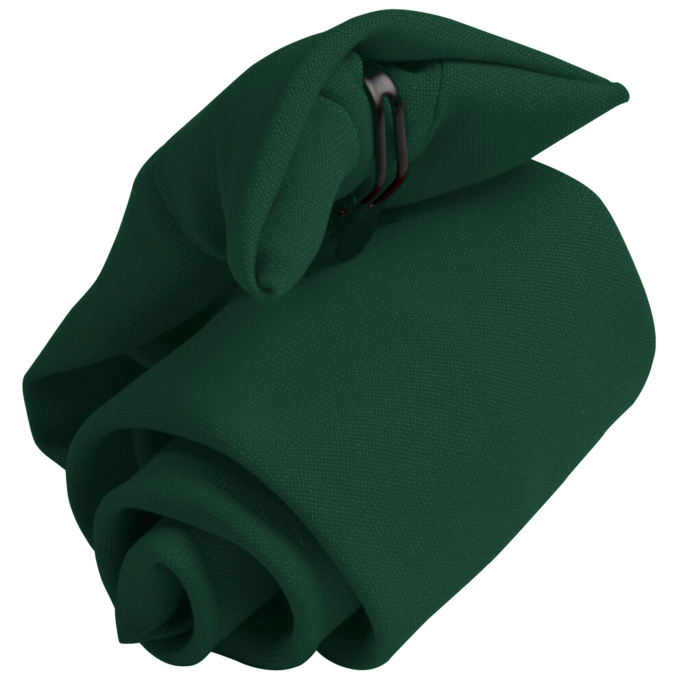 (One Size, Bottle Green) Premier Tie - Mens Plain Workwear Clip On Tie (Pack of 2)