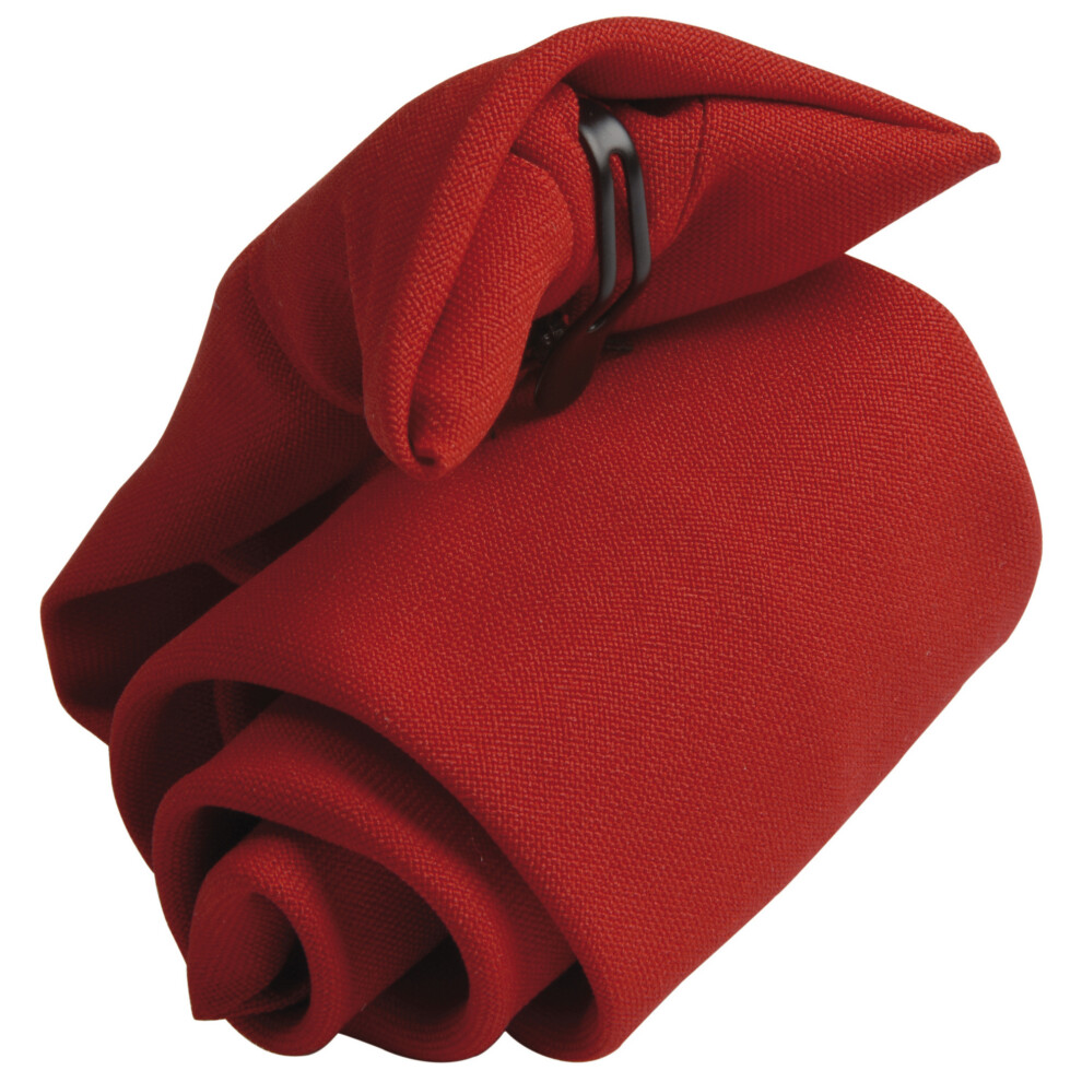 (One Size, Red) Premier Tie - Mens Plain Workwear Clip On Tie (Pack of 2)