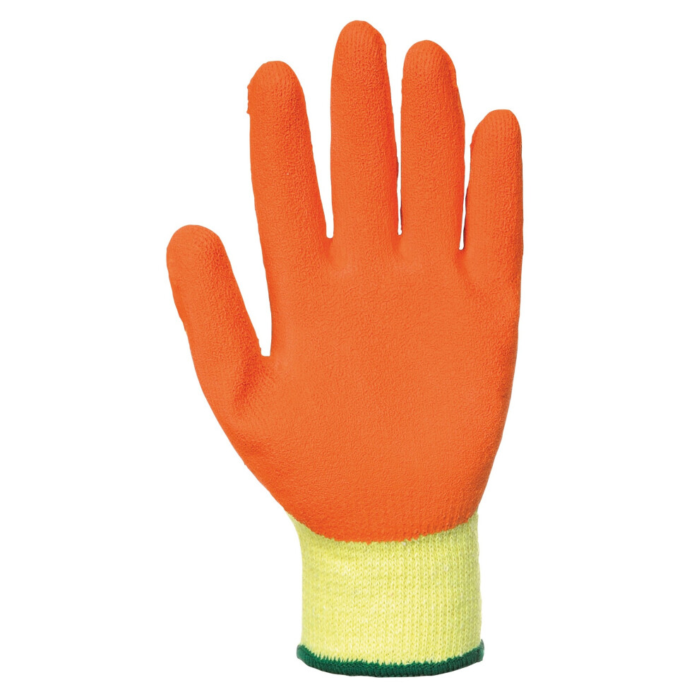 (M, Yellow/ Orange) Portwest Fortis Grip Gloves (A150) / Workwear / Safetywear (Pack of 2)