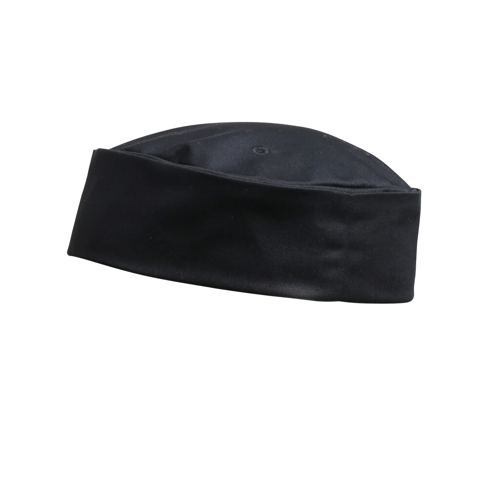 (S, Black) Premier Turn-Up Chefs Hat (Pack of 2)