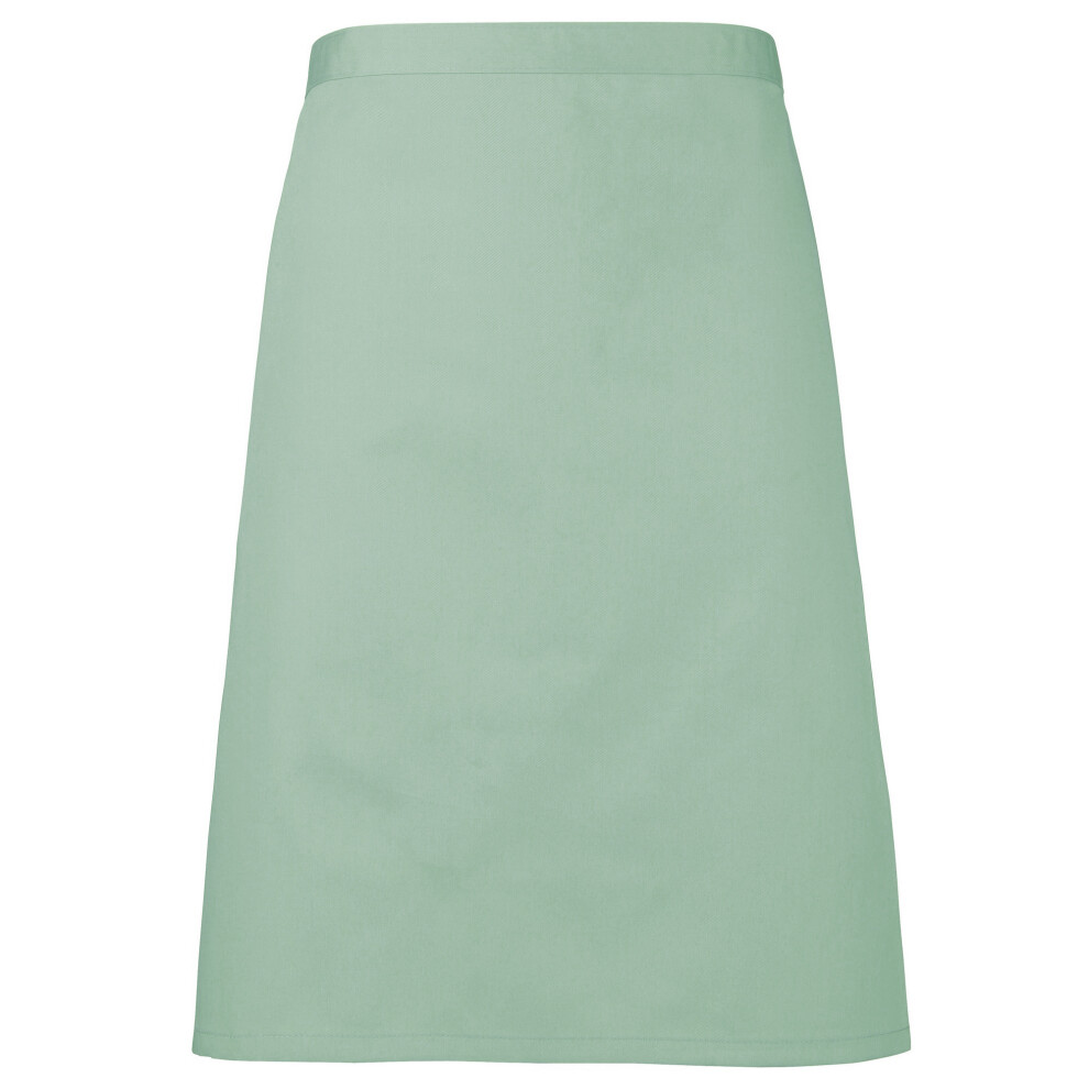 (One Size, Teal) Premier Ladies/Womens Mid-Length Apron (Pack of 2)