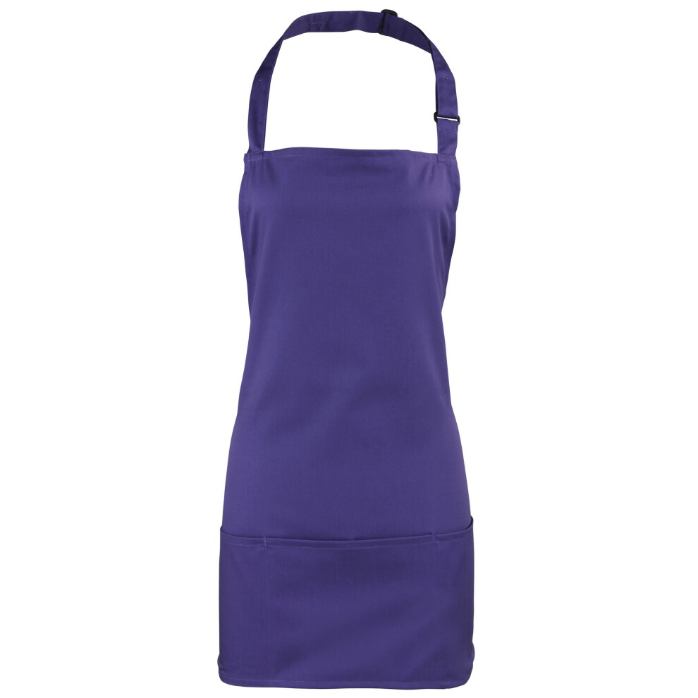 (One Size, Purple) Premier Colours 2-in-1 Apron / Workwear (Pack of 2)