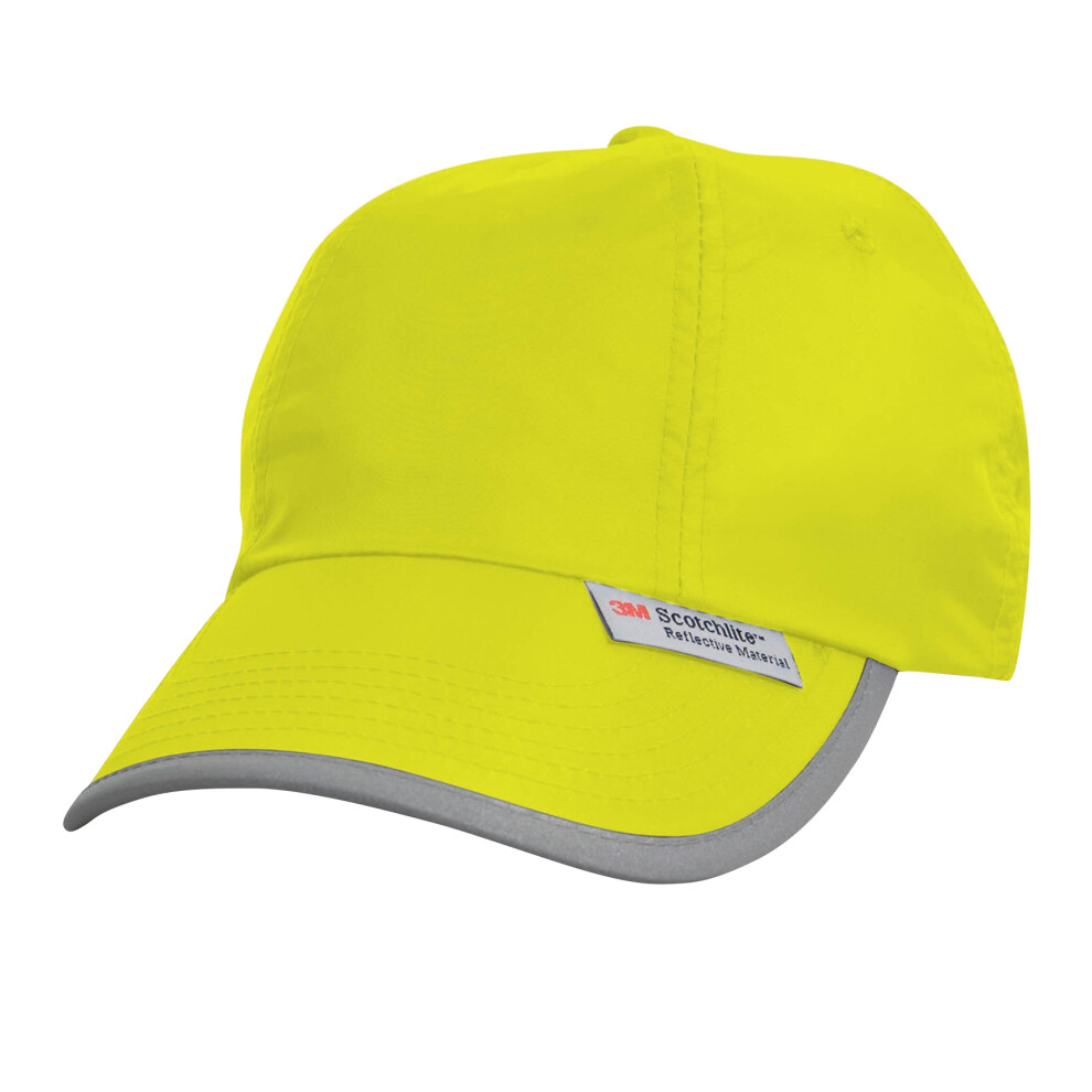 (One Size, Hi-Vis Yellow) Result Unisex High-Vis Baseball Cap (3M) (Pack of 2)