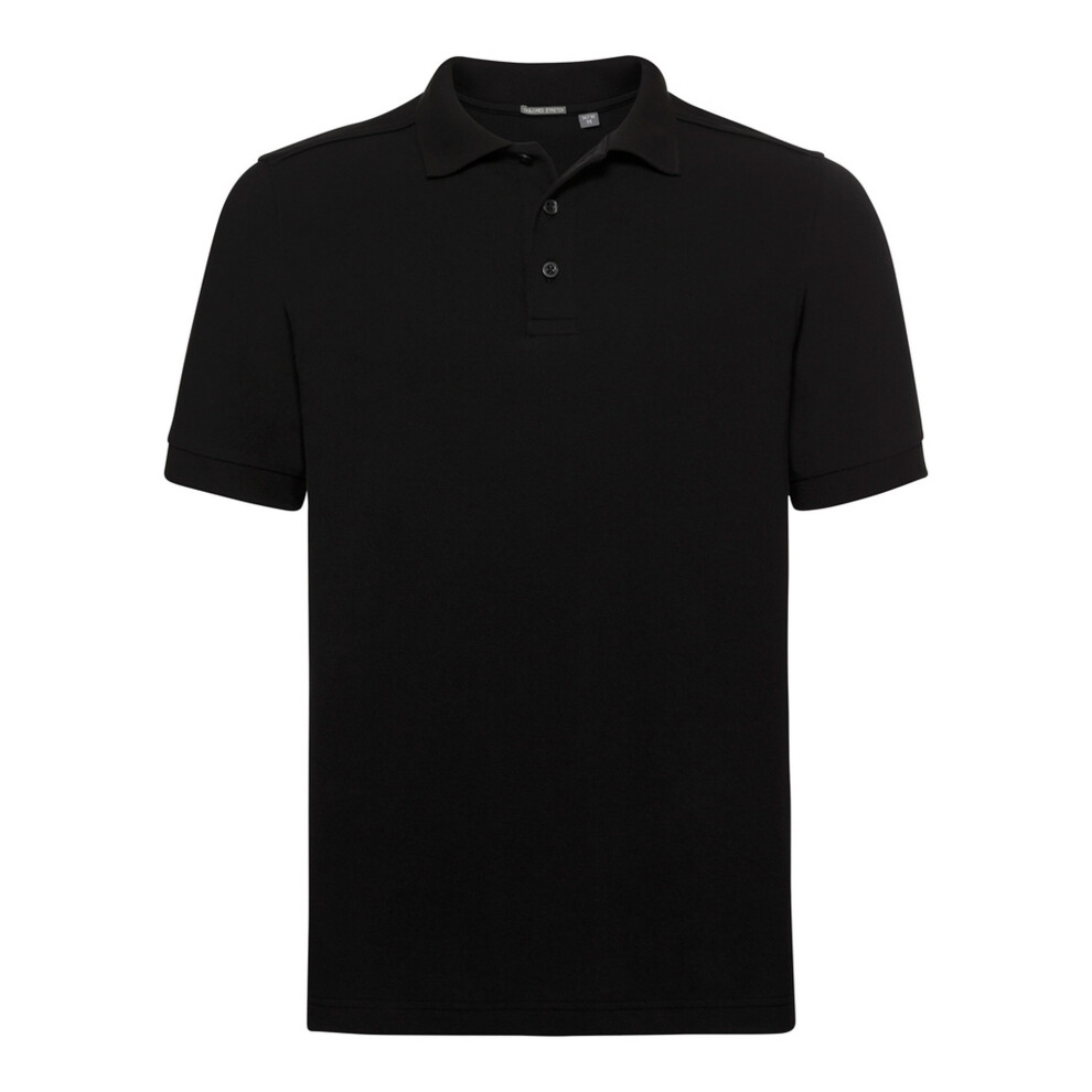 Tailored Stretch Pique Polo Shirt