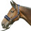 (Full, Navy) Hy Faux Fur Padded Head Collar with Lead Rope 2