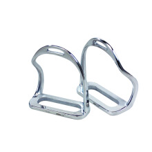 (4.75in, Silver) Korsteel Stainless Steel Safety Stirrup Irons