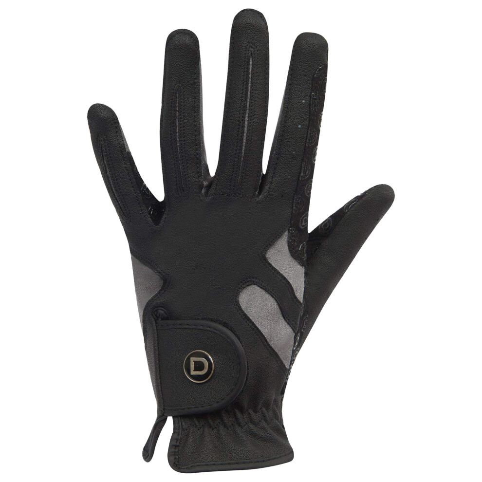 (Xsmall, Black/Grey) Dublin Unisex Cool-it Gel Touch Fastening Riding Gloves-image-OPC-P552DRD-NEW