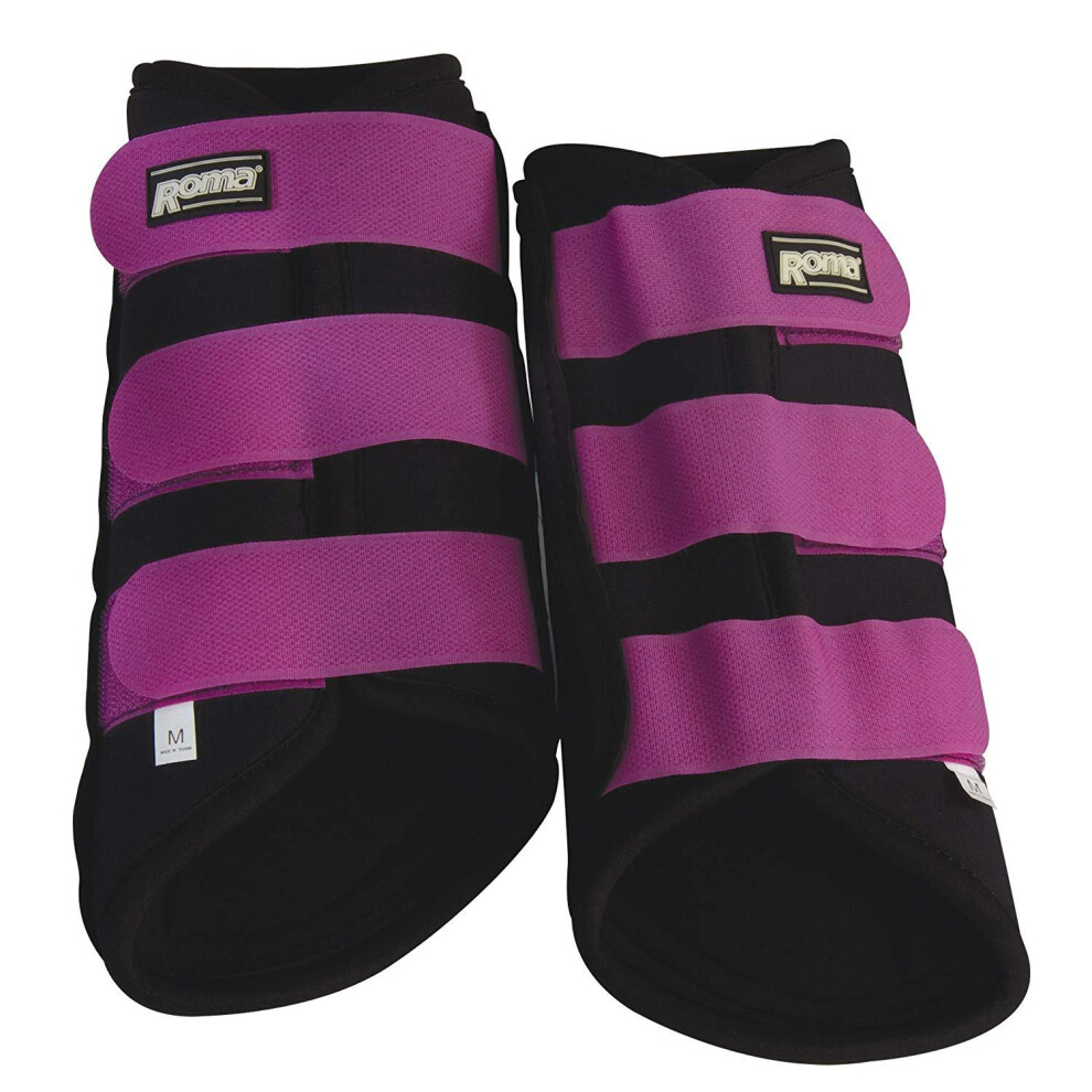 (Cob, Black/Purple) Roma Neoprene Brushing Boots