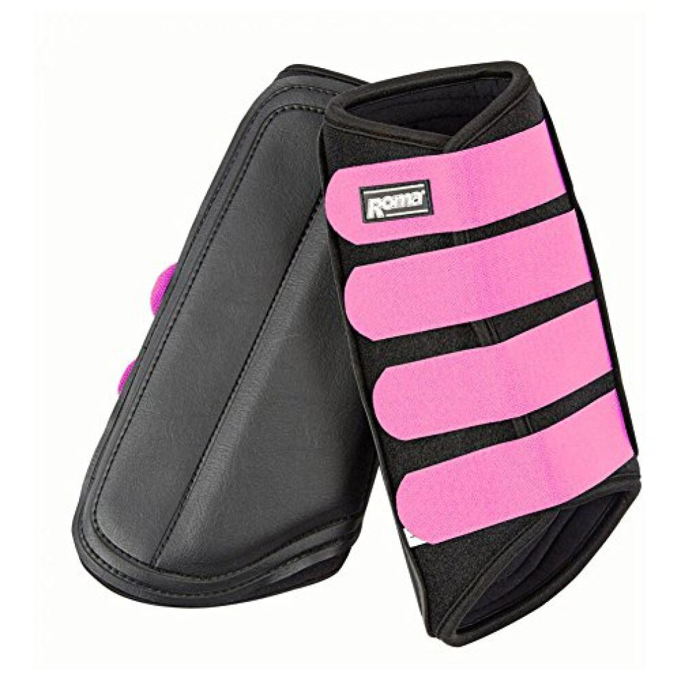 (Pony, Black/Pink) Roma Neoprene Brushing Boots