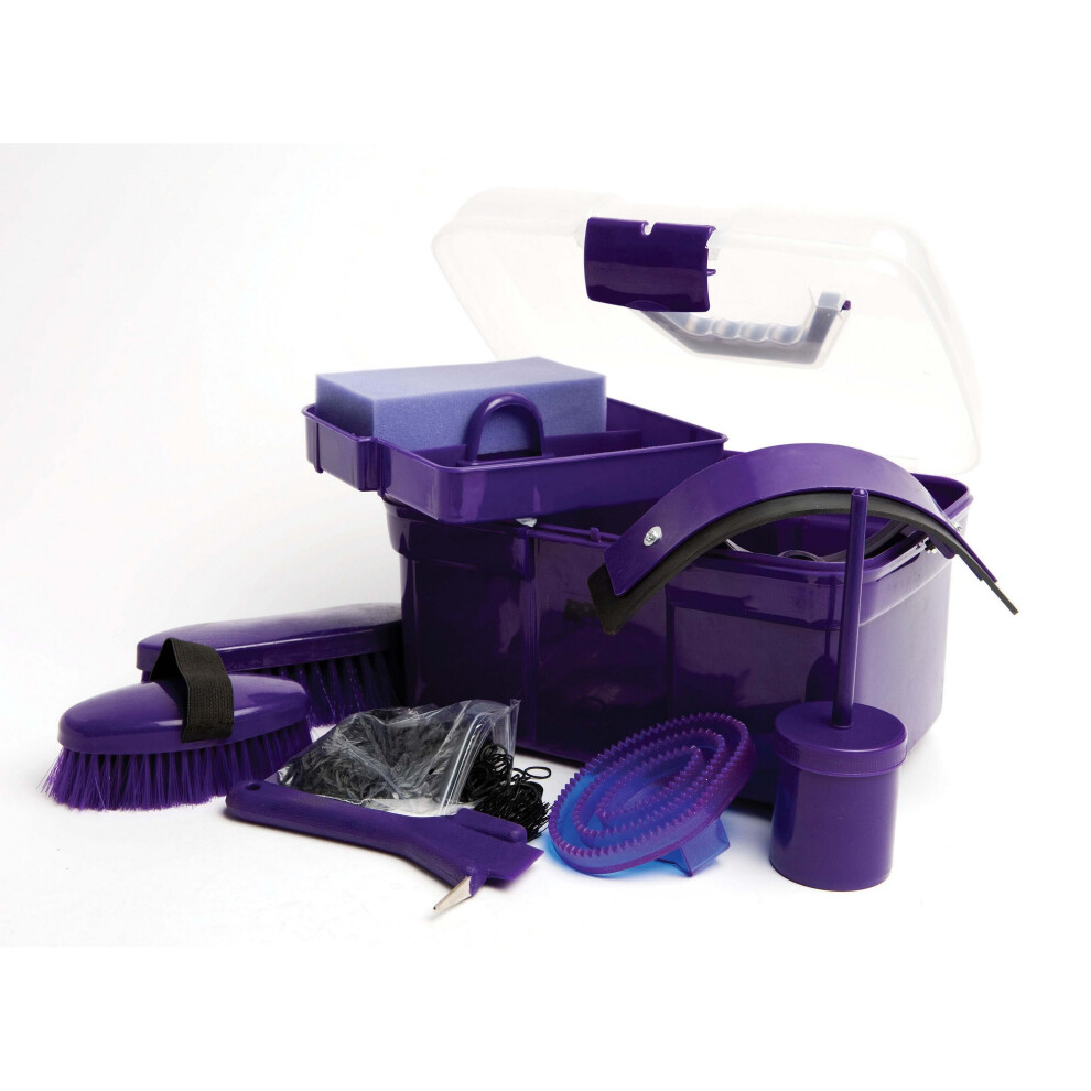 (One Size, Purple) Roma Ultimate 10 Piece Grooming Kit