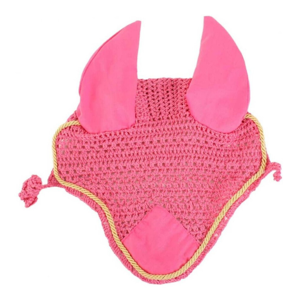 (Full, Pink/Gold) Roma Crochet Ear Cover