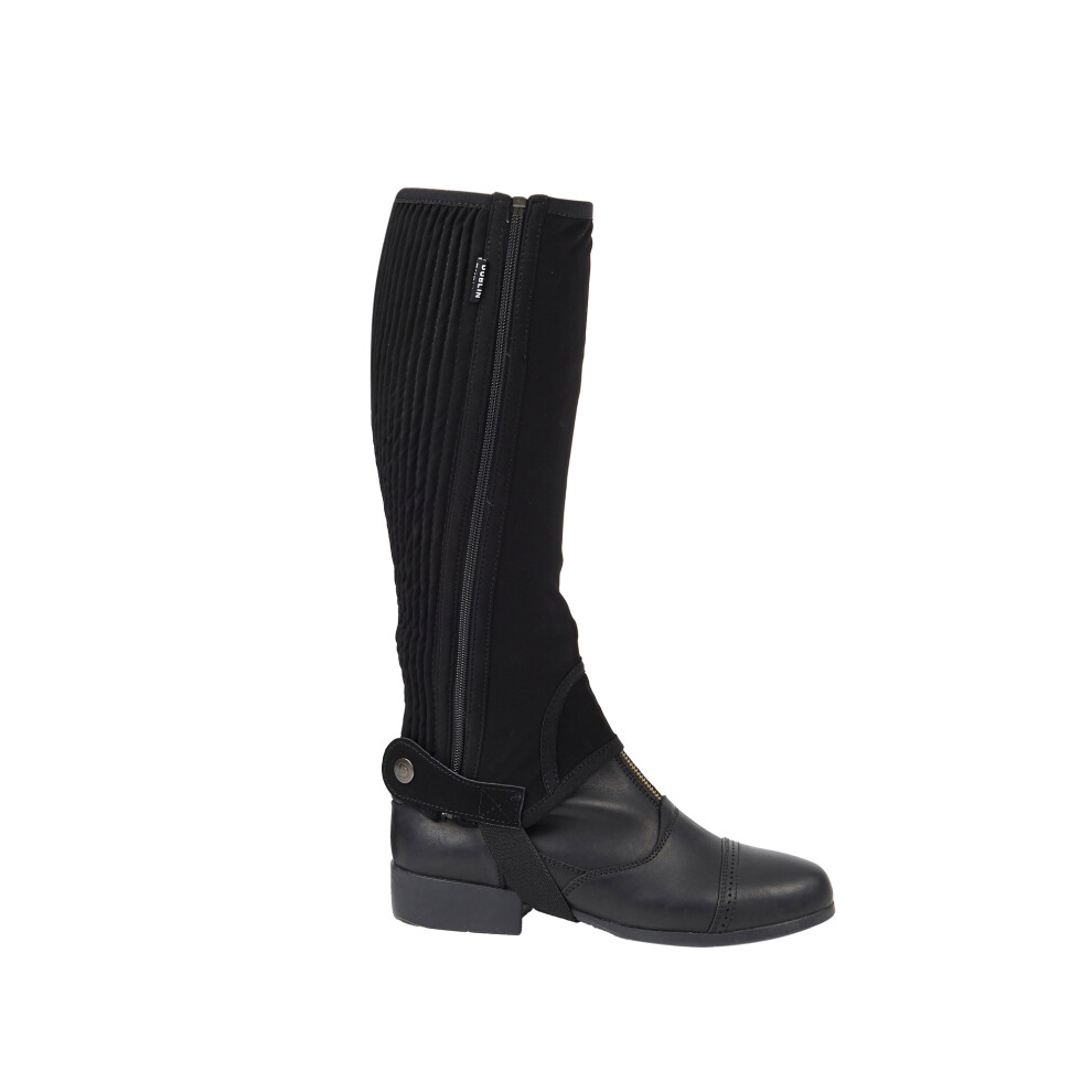 (X-Small, Black) Dublin Unisex Easy-Care Half Chaps II