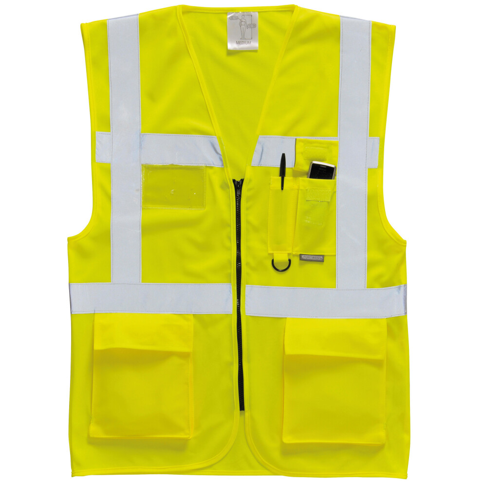 (L, Yellow) Portwest Hi Vis Executive / Manager Vest / Safetywear