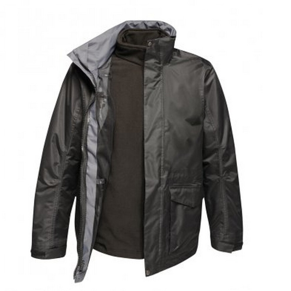 (3XL, Black/Black) Regatta Mens Benson III 3-in-1 Breathable Jacket