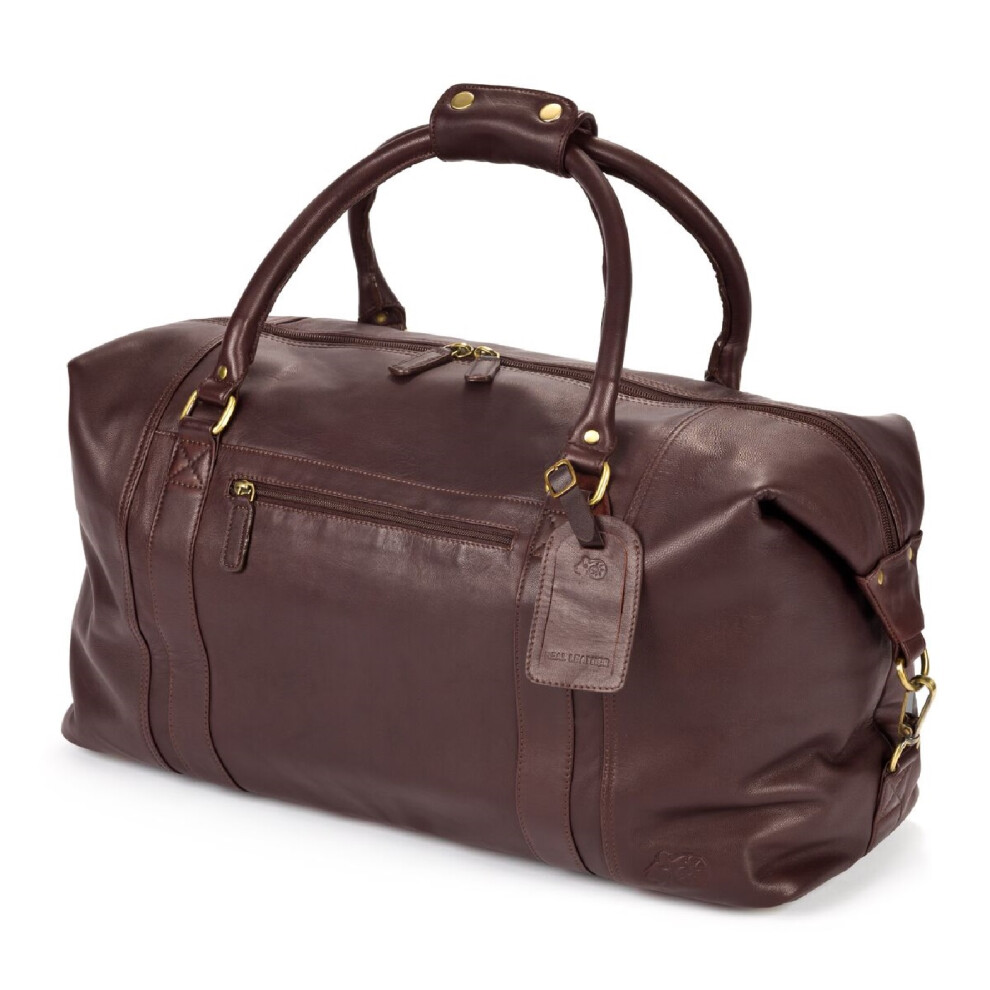 (One size, Tan) Eastern Counties Leather Large Holdall Bag