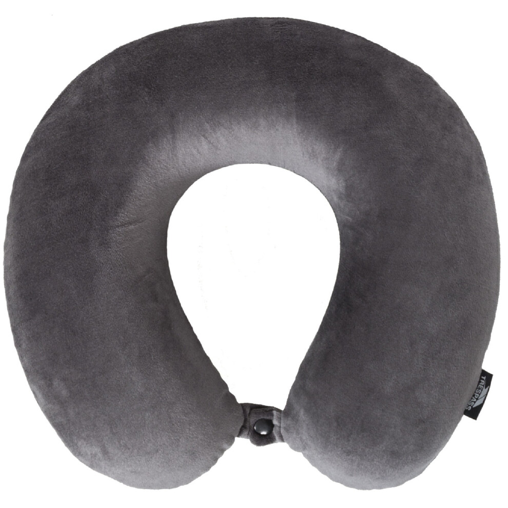 Trespass Unisex Grey Memow Memory Foam Travel Neck Pillow In - Image 2