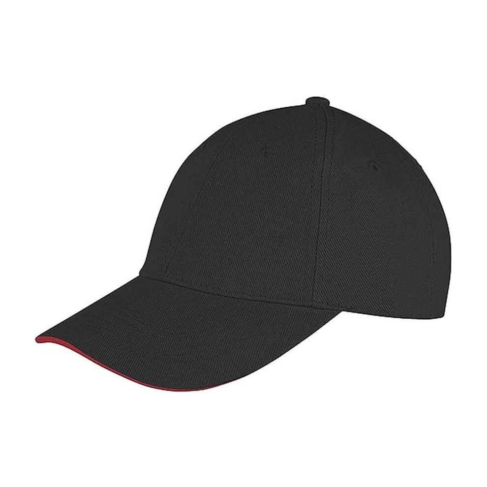 (One Size, Black/Red) Result Mens Memphis Sandwich Peak Cap