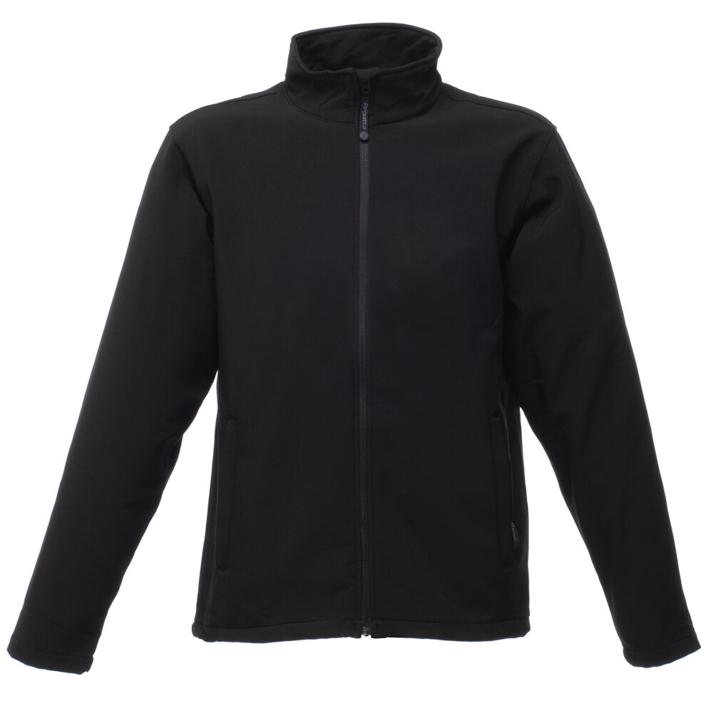 (L, Black) Regatta Mens Reid Water Repellent Softshell Jacket