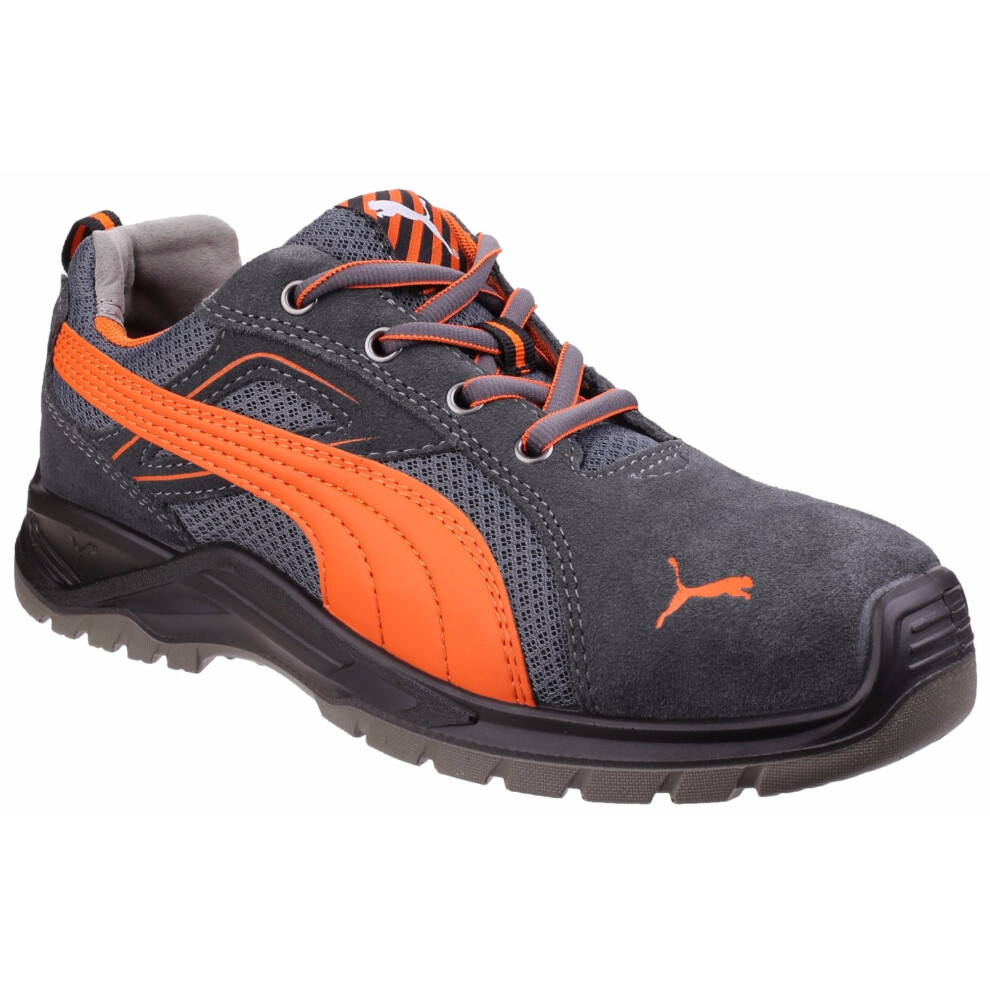 (8 UK, Orange) Puma Safety Mens Omni Flash Low Lace Up Safety Trainer