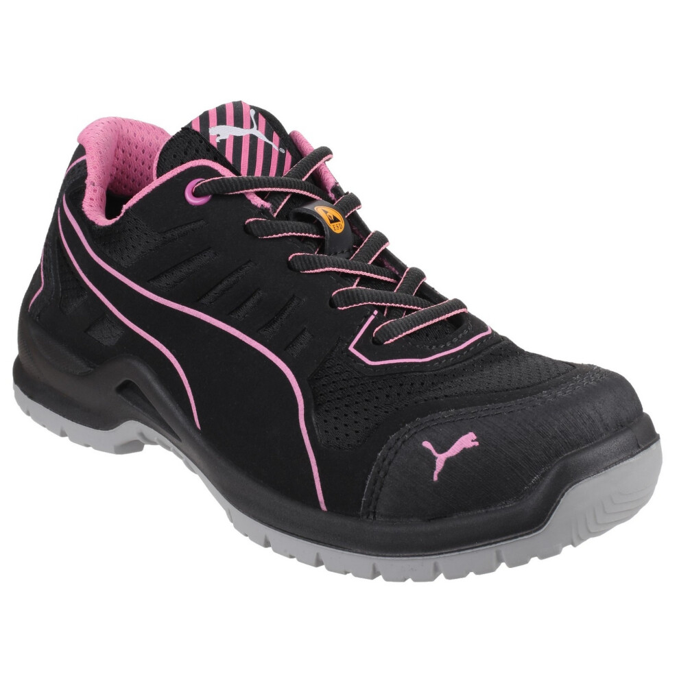 (6.5 UK, Black) Puma Safety Womens/Ladies Lightweight Fuse TC Safety Trainers