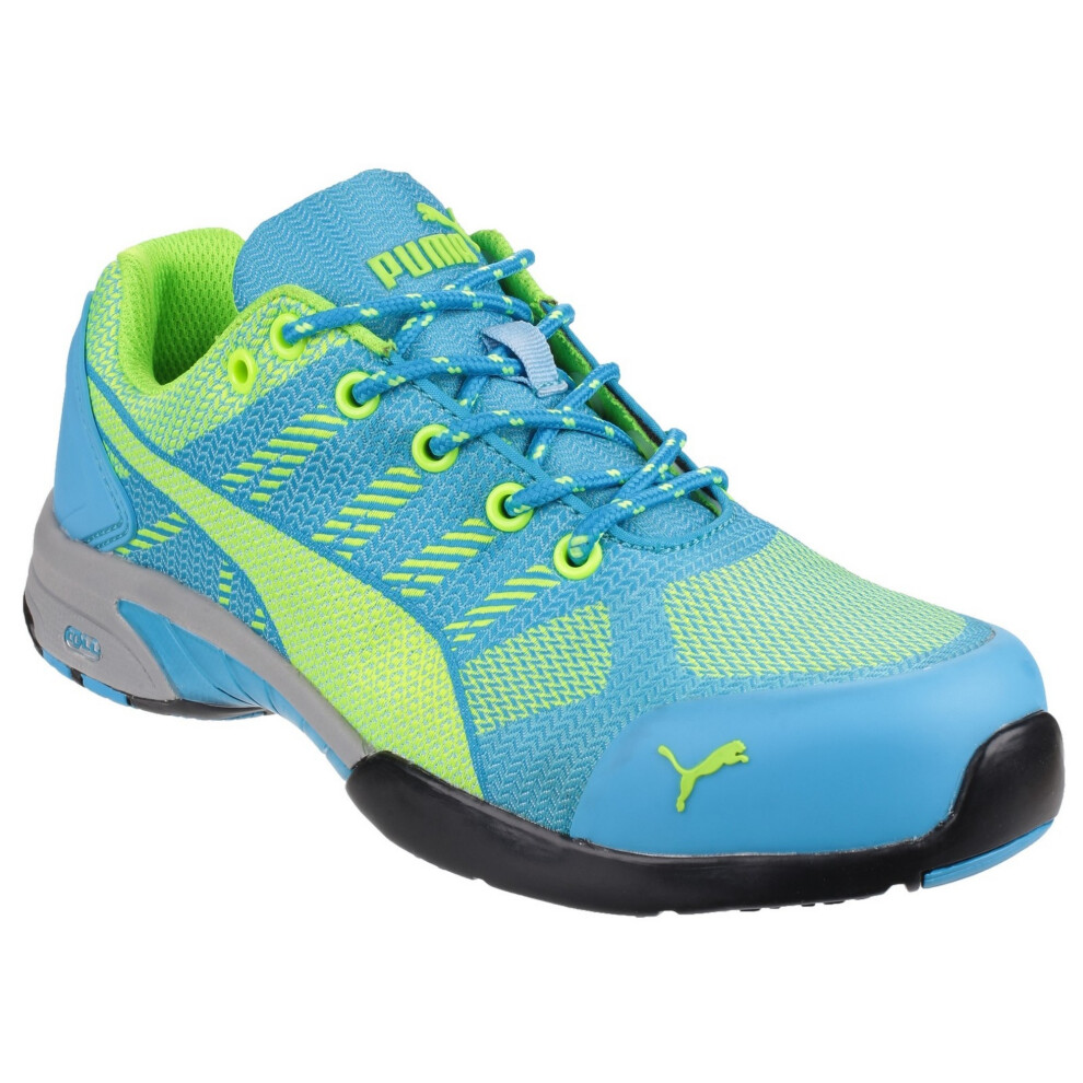 (2 UK, Blue) Puma Safety Womens/Ladies Celerity Knit Lace Up Safety Trainers