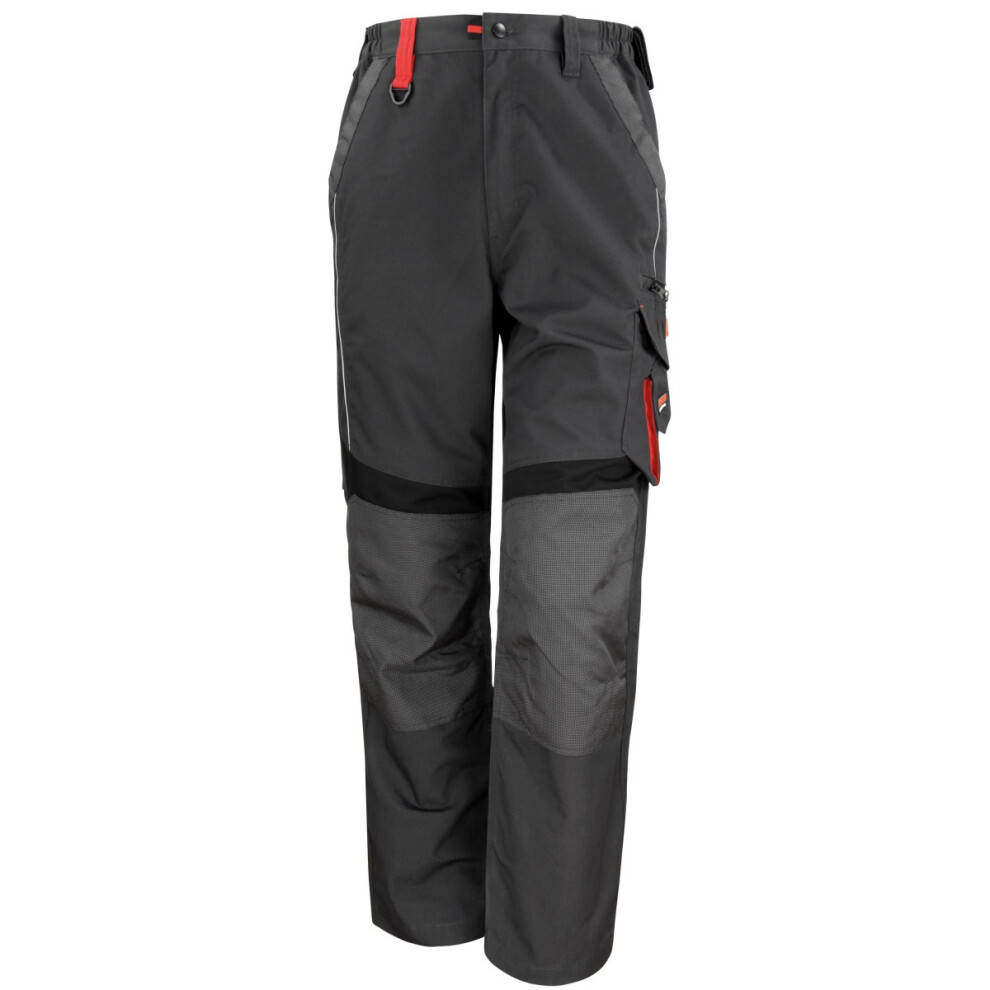 (34“, Grey/Black) Result Mens Technical Work Trousers (Reg 32 Inch Leg)