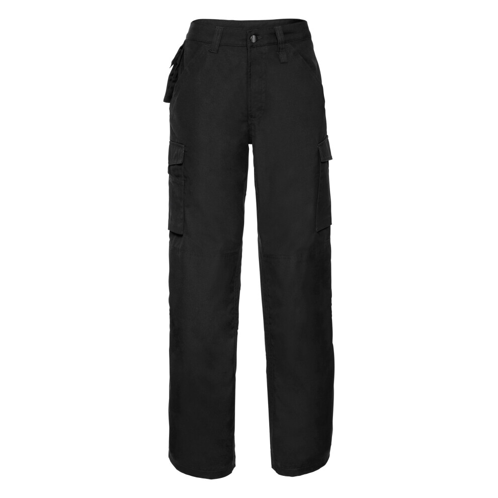 (40W x Long, Black) Russell Work Wear Heavy Duty Trousers (Long) / Pants