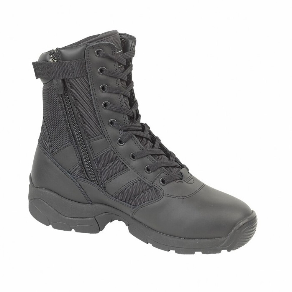 (8 UK, Black) Magnum Panther 8inch Side Zip (55627) / Mens Boots
