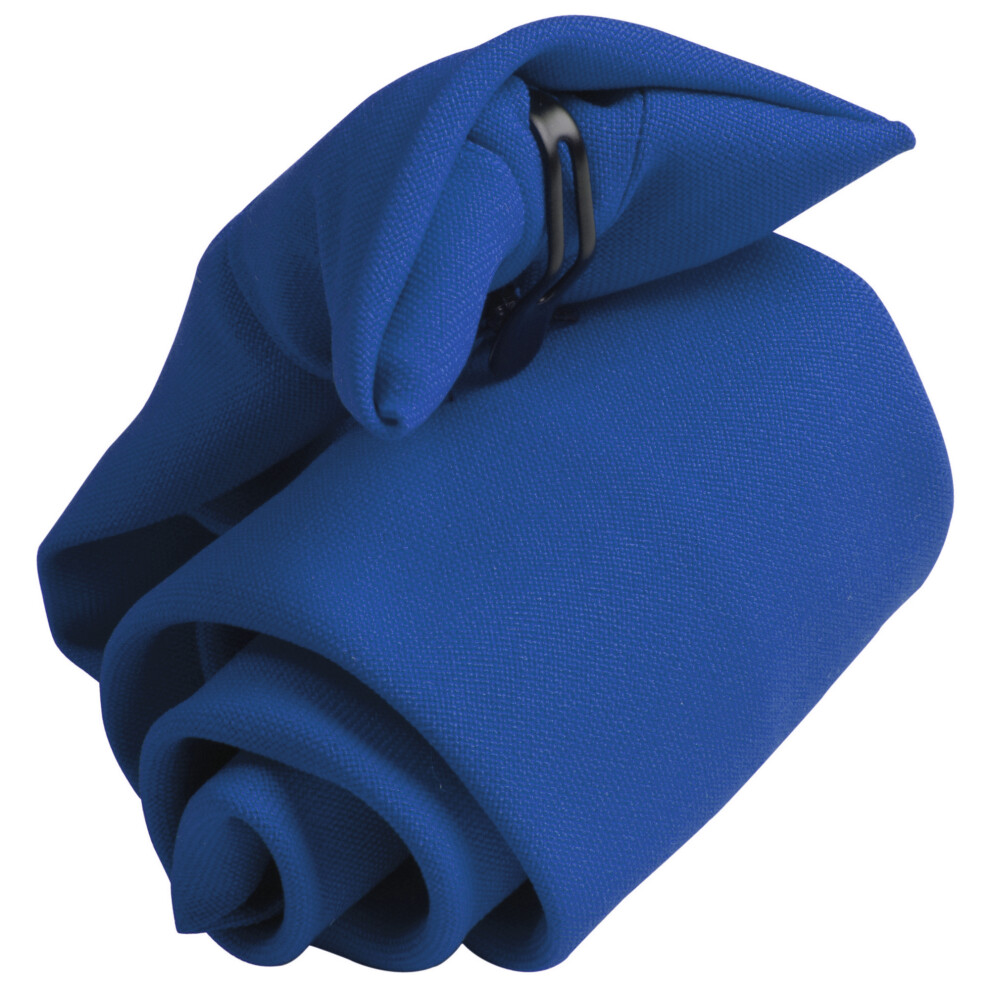 (One Size, Royal) Premier Tie - Mens Plain Workwear Clip On Tie