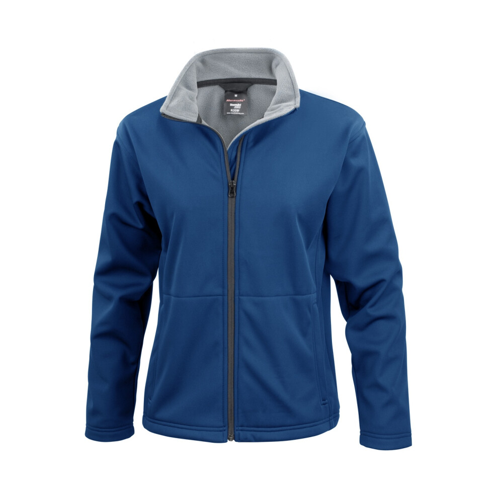 (L, Navy Blue) Result Core Ladies Soft Shell Jacket