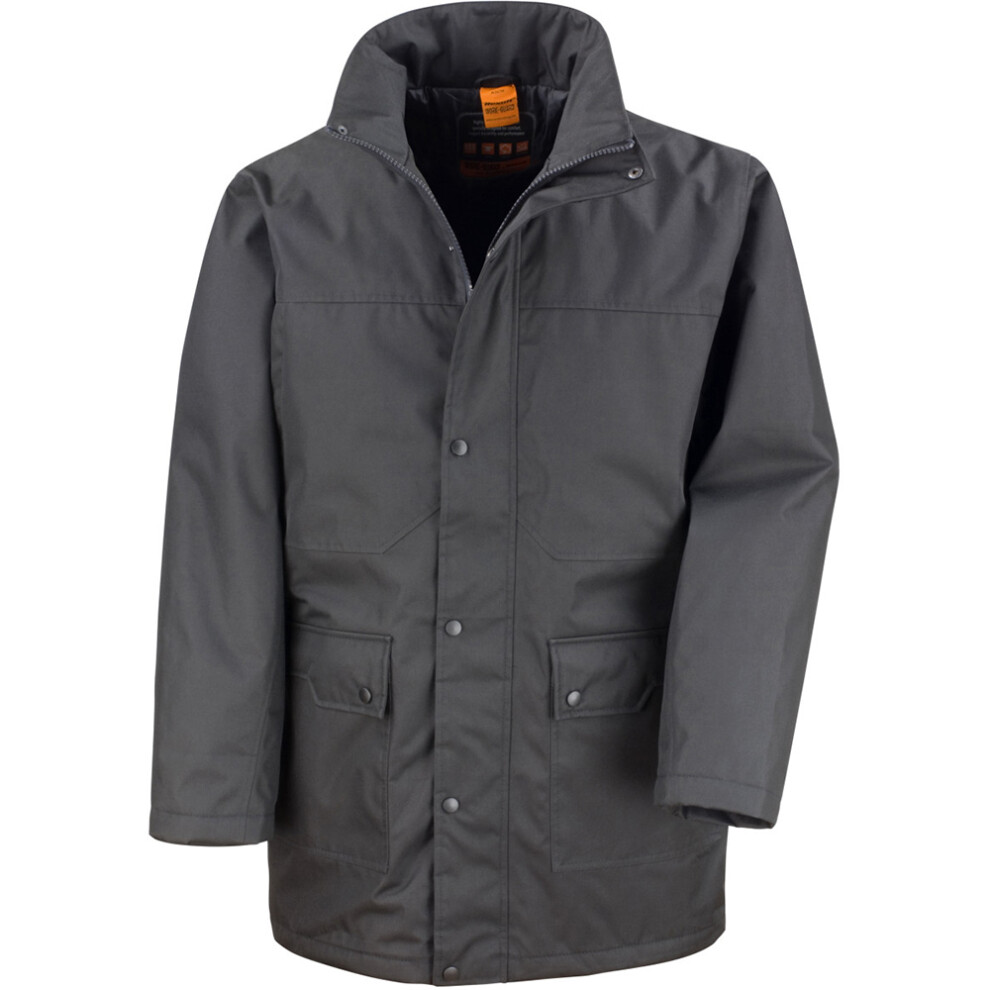 (XL, Black) Result Mens Platinum Work Jacket / Coat