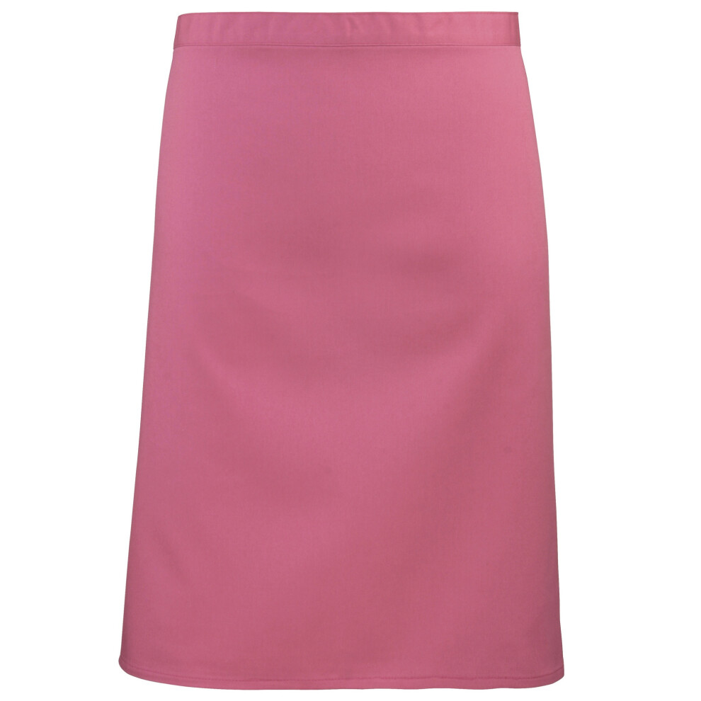 (One Size, Fuchsia) Premier Ladies/Womens Mid-Length Apron