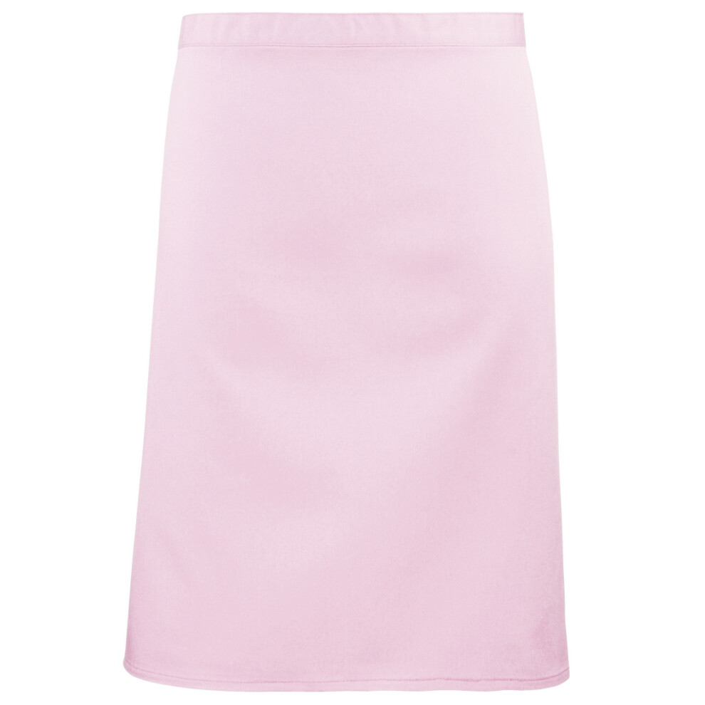 (One Size, Pink) Premier Ladies/Womens Mid-Length Apron