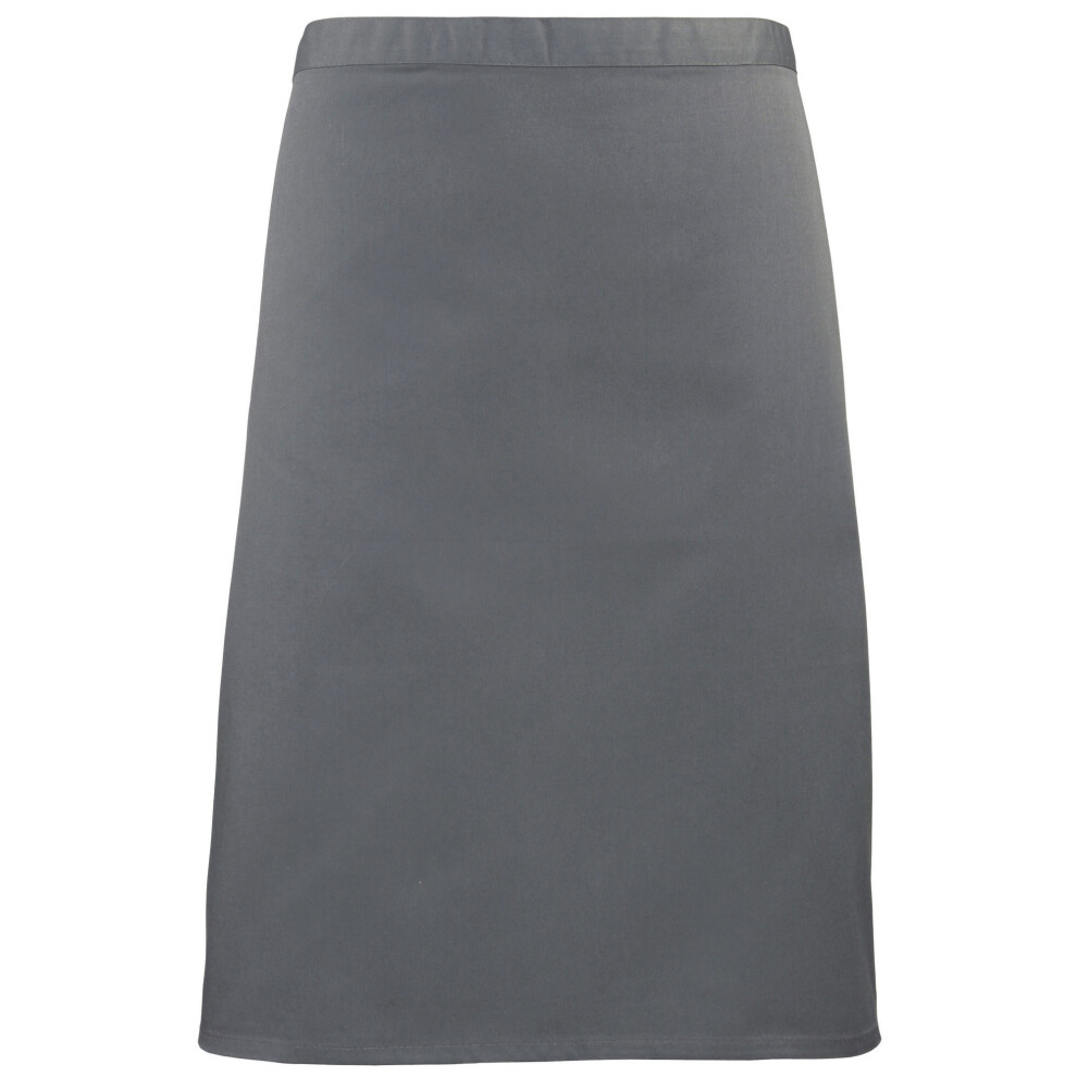 (One Size, Steel) Premier Ladies/Womens Mid-Length Apron