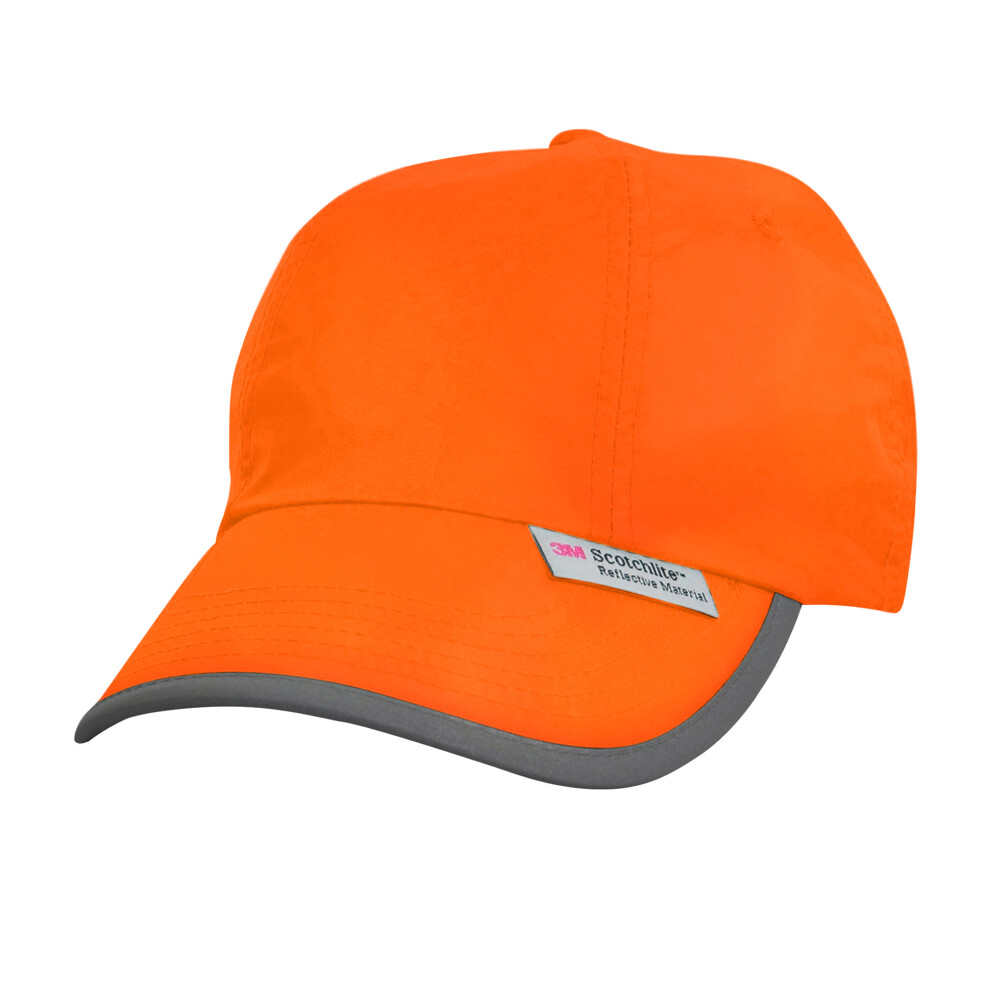 (One Size, Hi Vis Orange) Result Unisex High-Vis Baseball Cap (3M)