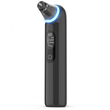 Blackhead Remover Pore Vacuum: Upgraded Facial Pore Cleaner with Blue Light, Electric Comedone Whitehead Extractor Tool- for Women & Men - BLACK