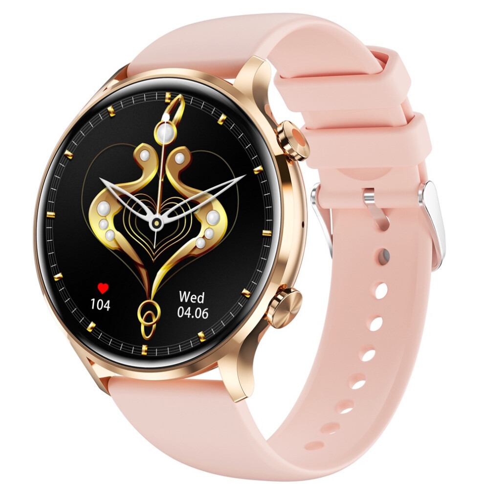 Chronus Smart Watch Bluetooth Call 1.39 Inch Health Monitoring 114 Sports Modes Compatible With Android Ios - Rose Gold 6976919902725