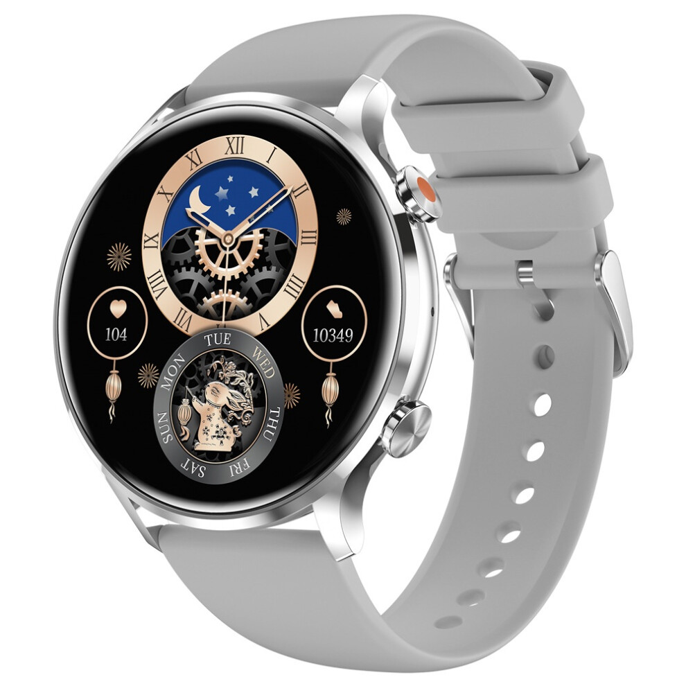Chronus Smart Watch Bluetooth Call 1.39 Inch Health Monitoring 114 Sports Modes Compatible With Android Ios - Silver 6976919902701