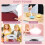Homcom HOMCOM Cotton Candy Maker Machine Gadgetry Electric Making Candy Floss Red 6