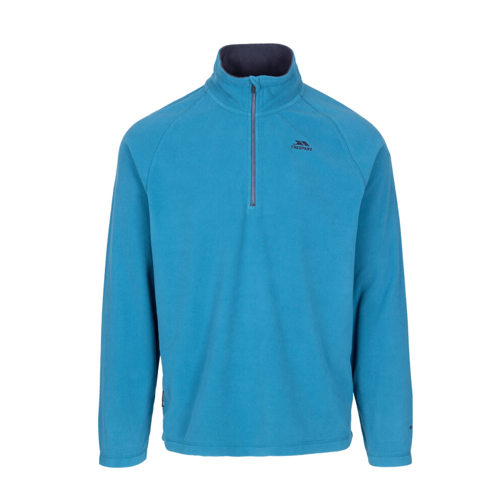 Men's Trespass Mens Blackford Microfleece - Blue - Size: XS