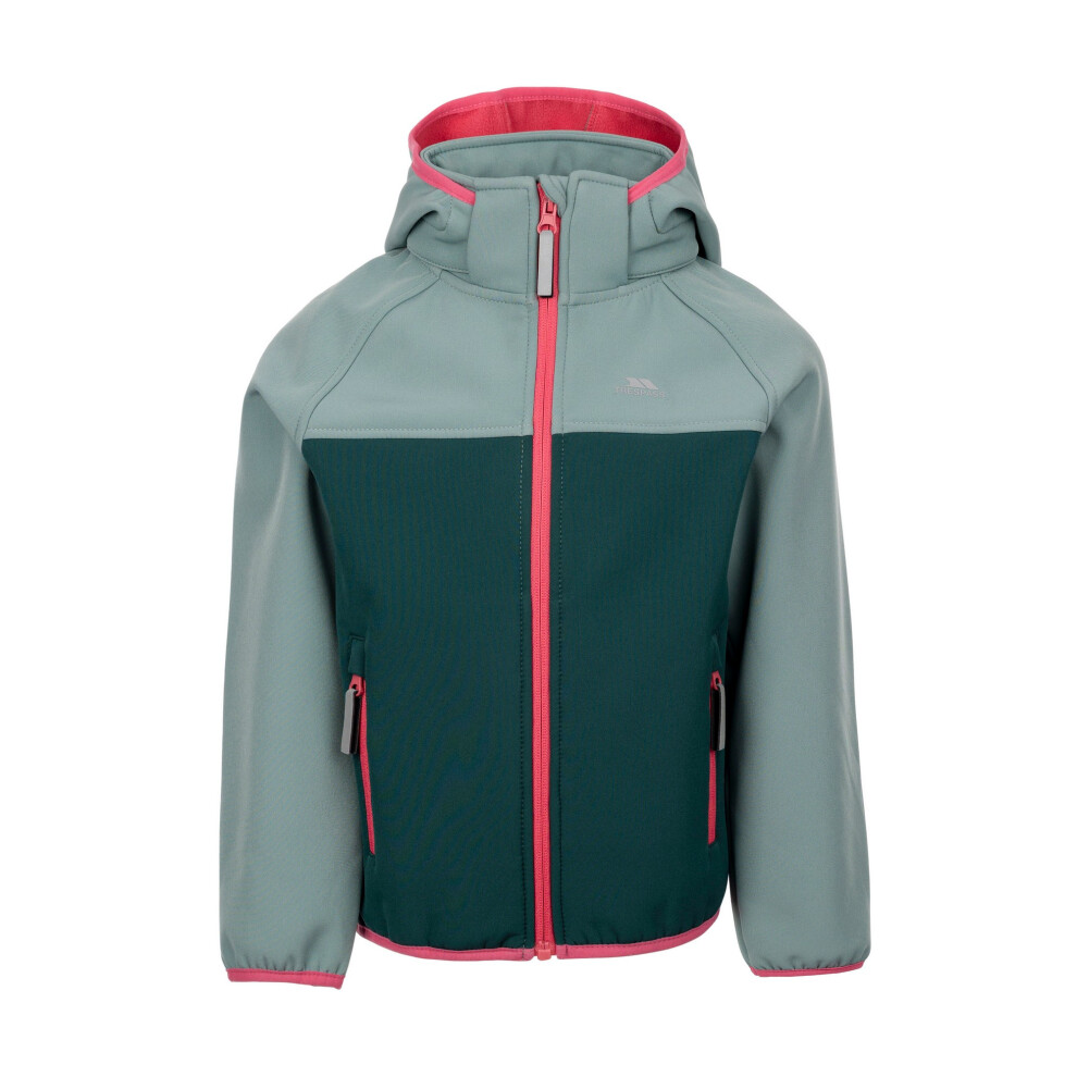 (7-8 Years, Pine) Trespass Childrens/Kids Hanbury Soft Shell Jacket