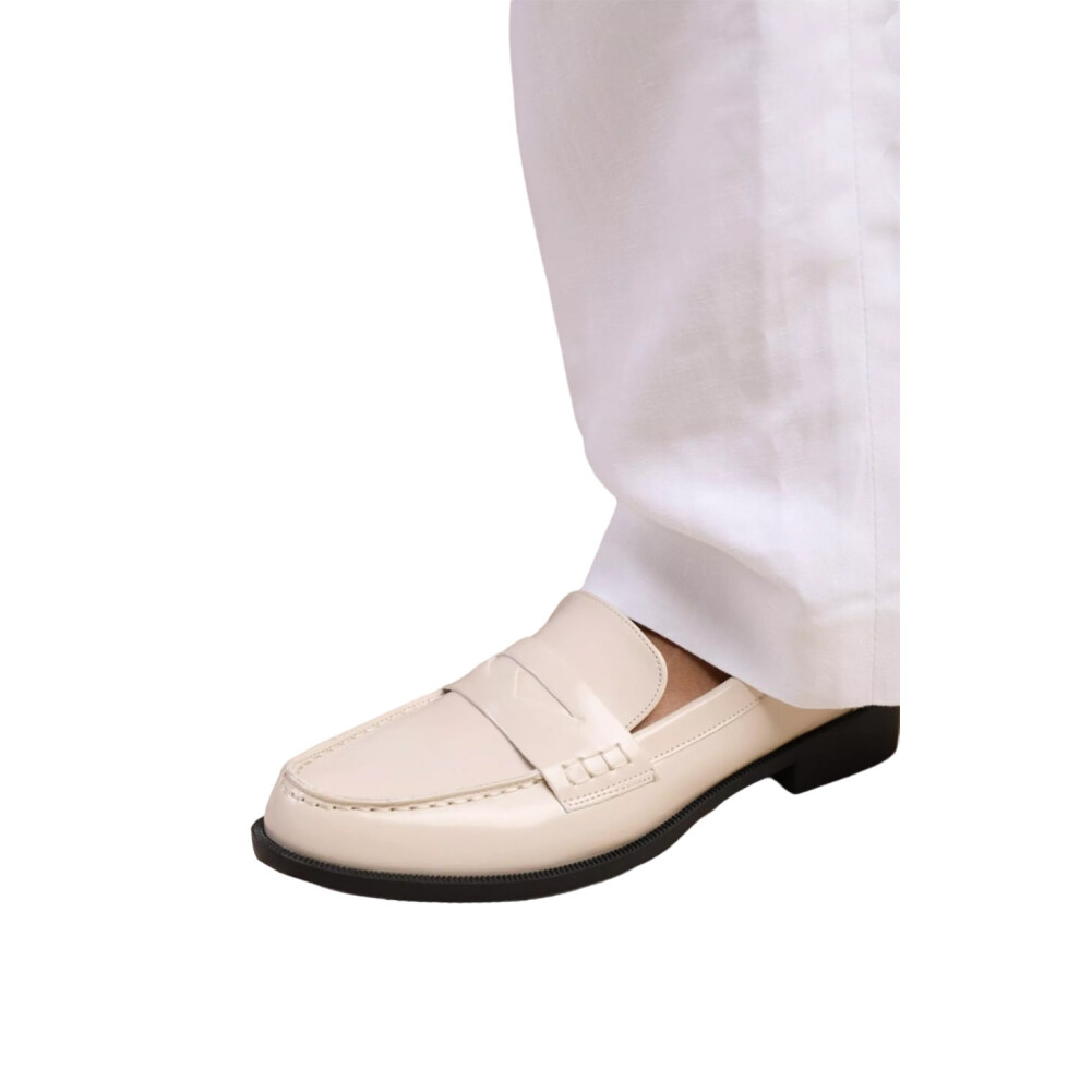 (8 UK, Cream) Where's That From Womens/Ladies Houston Slip-on Loafers-image-OPC-PF776KZ-NEW