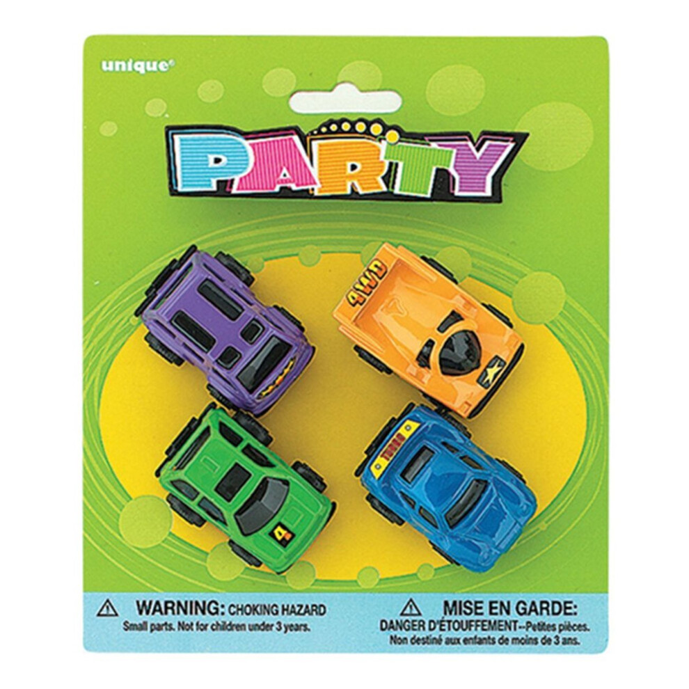 Unique Party Racing Cars Party Favours (Pack of 4)-image-OPC-PF77HF5-NEW