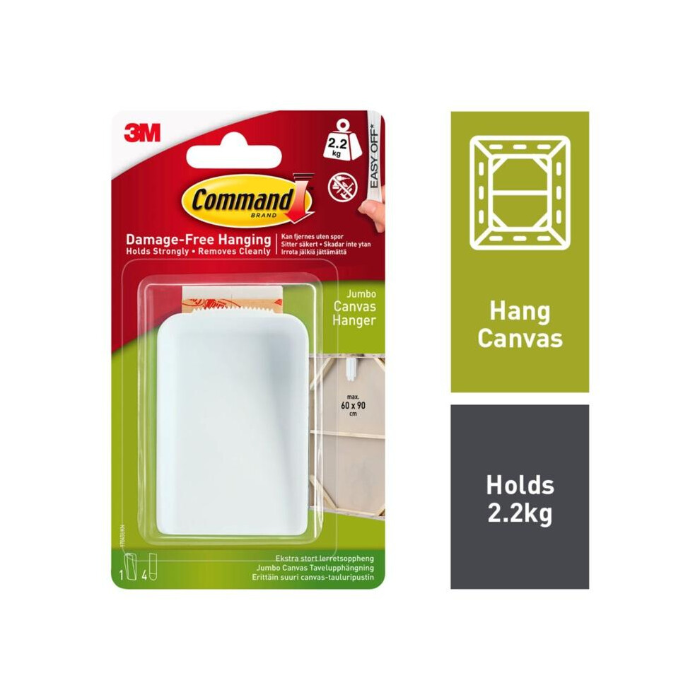 Command Jumbo Canvas Hanger