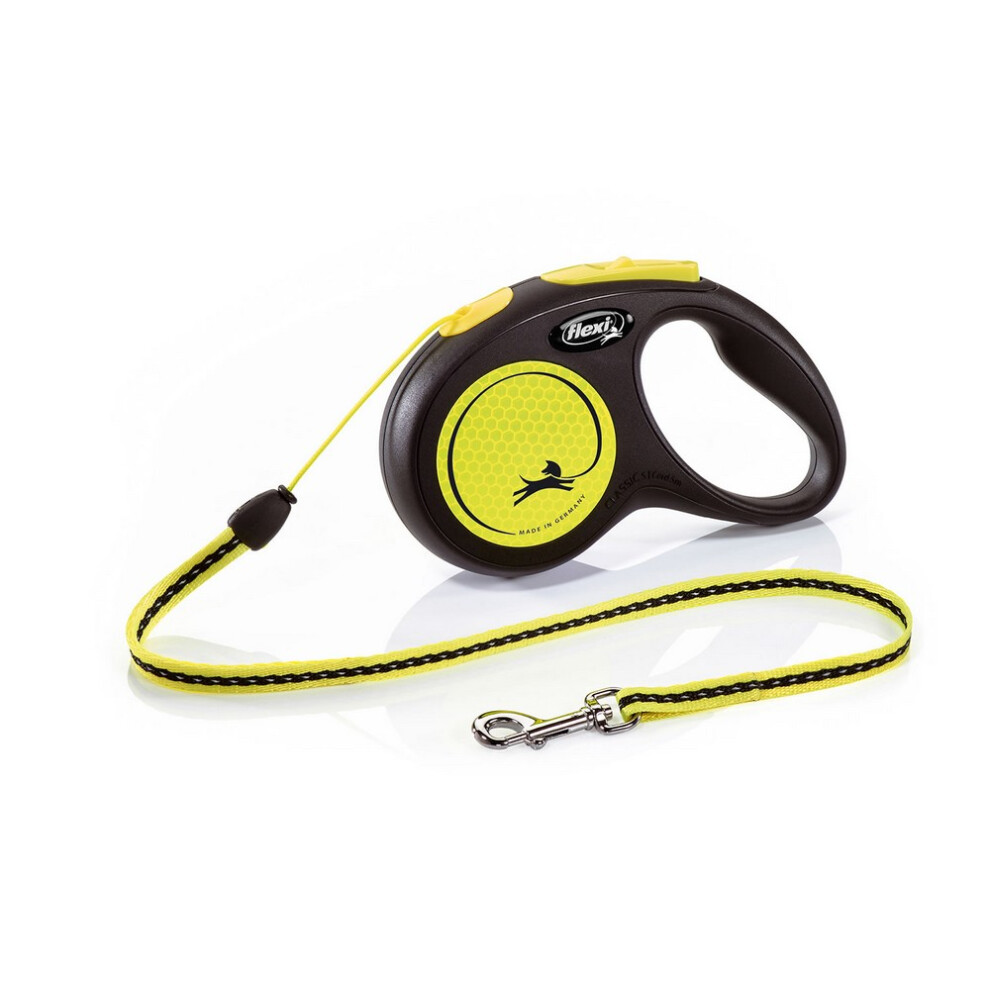 Flexi Medium Neon Retractable Dog Cord
